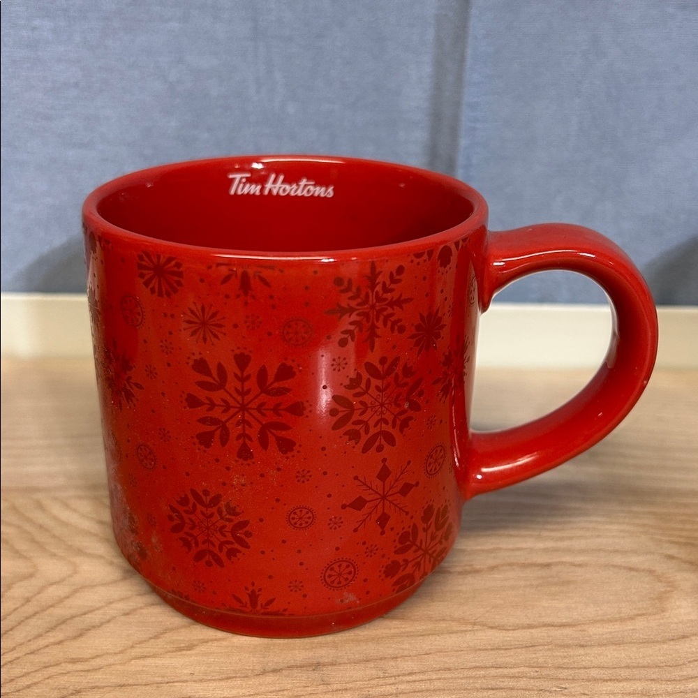Tim Hortons Mug Holiday Snowflakes 2021